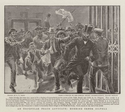 Un Défenseur de la Paix Impopulaire, lynchage de Señor Silvela - S.T. Dadd